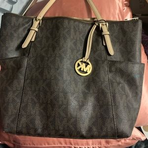 Michael Kors leather tote purse